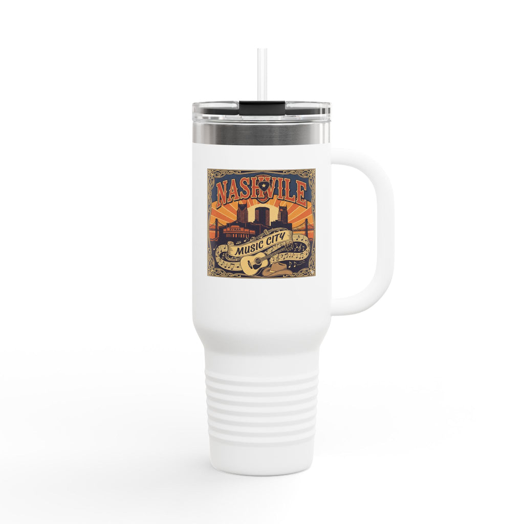 Nashville Music City 40oz Insulated Travel Mug