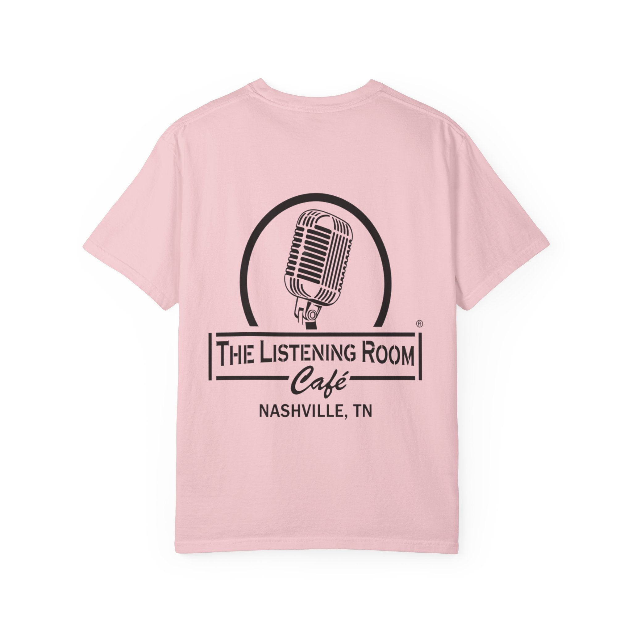 Men’s Live Music Nightly T-Shirt — Nashville Listening Room Vintage Microphone Tee
