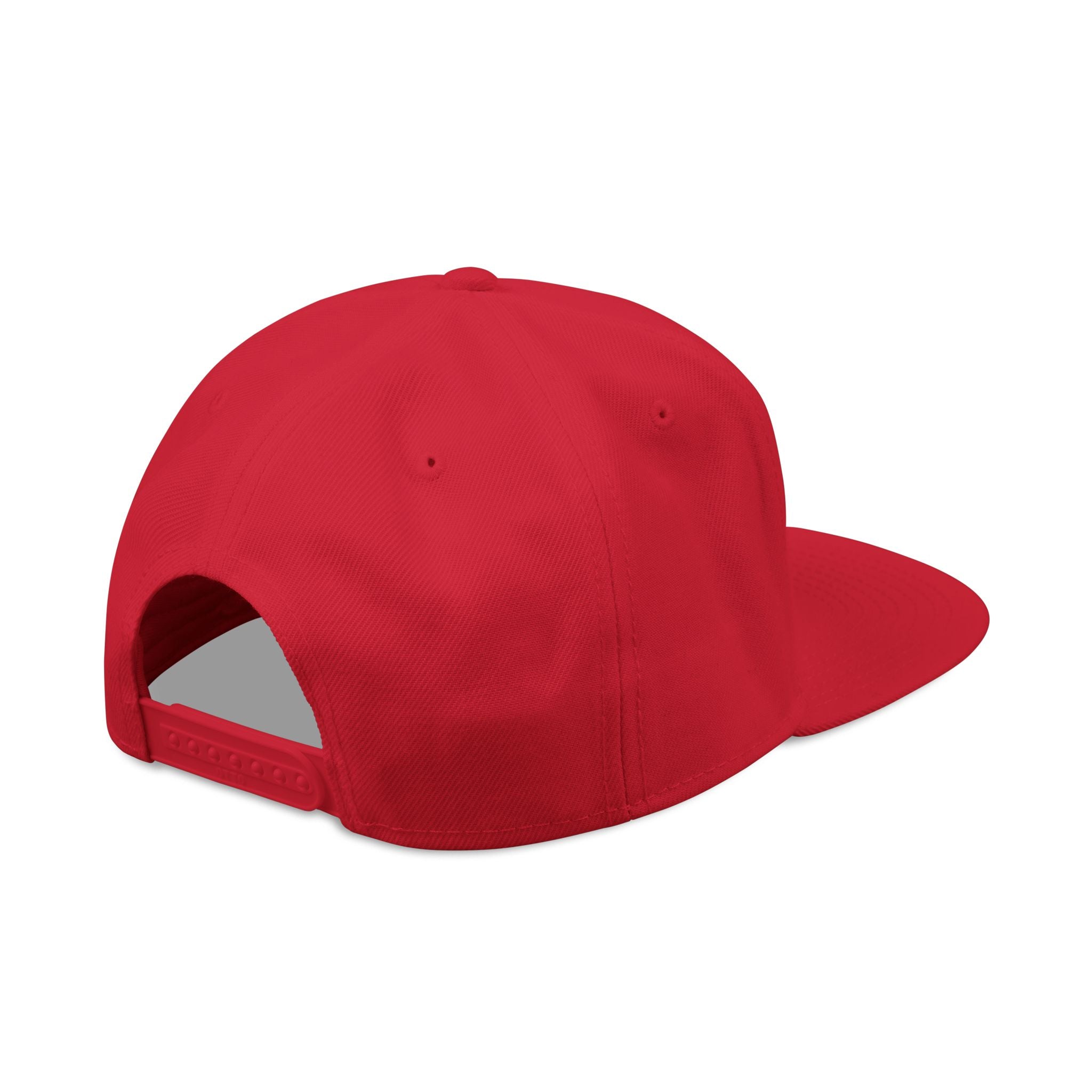 Embroidered Lion Crest Snapback Hat — Classic White & Black Baseball Cap