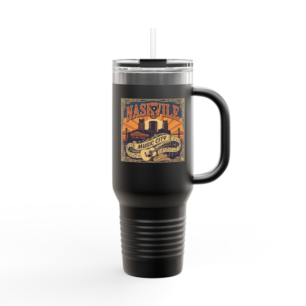 Nashville Music City 40oz Insulated Travel Mug