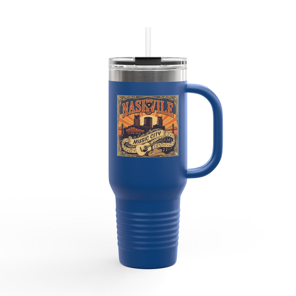 Nashville Music City 40oz Insulated Travel Mug