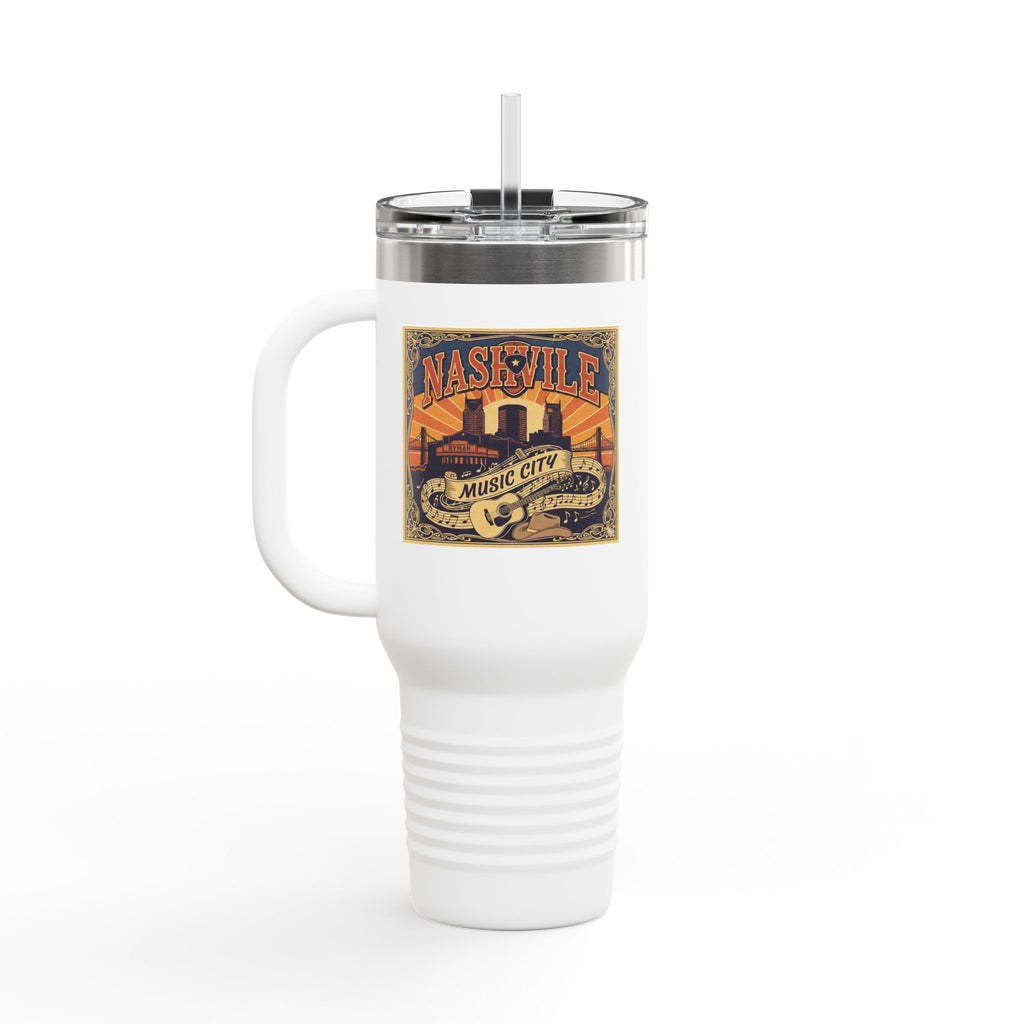 Nashville Music City 40oz Insulated Travel Mug