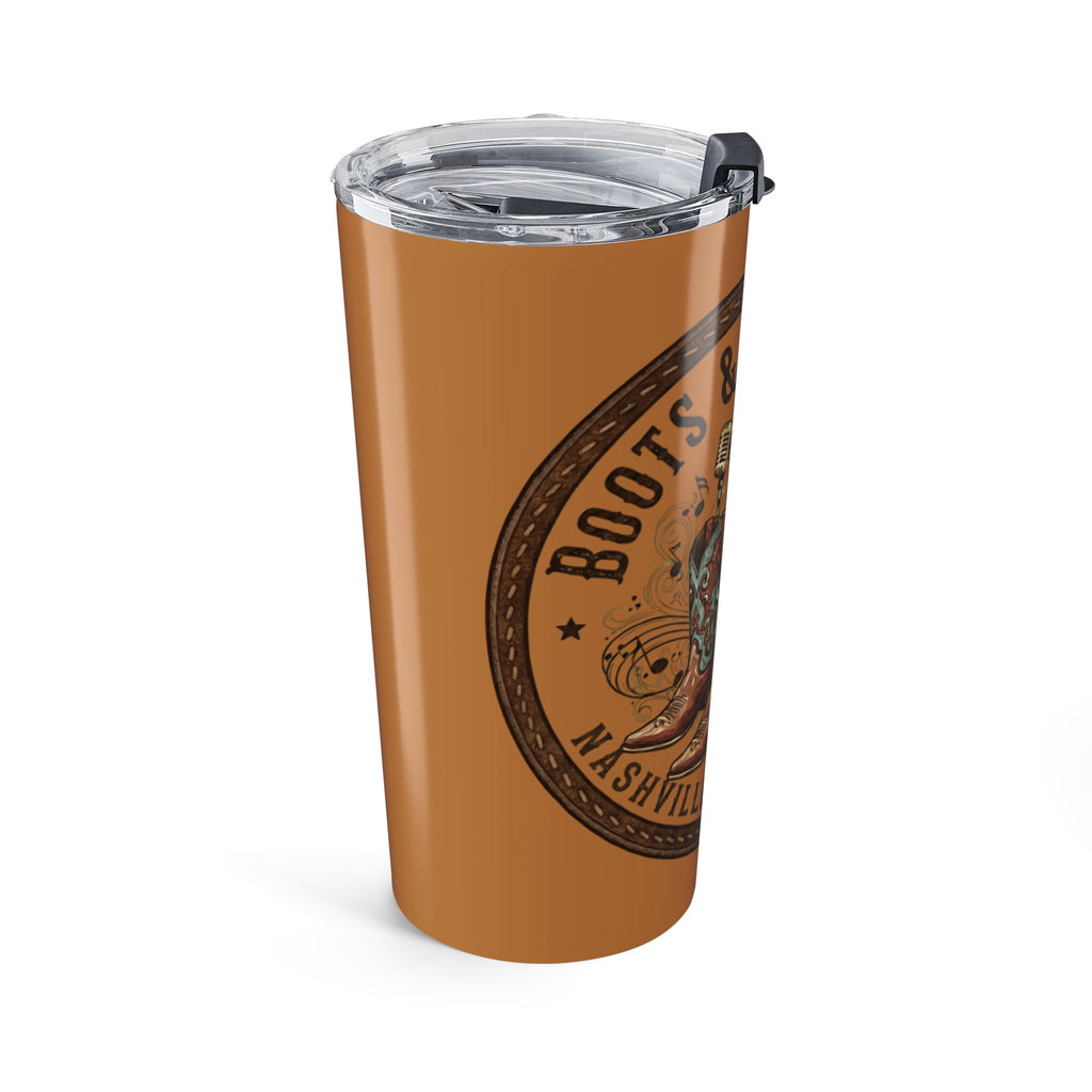 Country Music Bar Stool & Boots 20oz Tumbler — Nashville Barstool Design