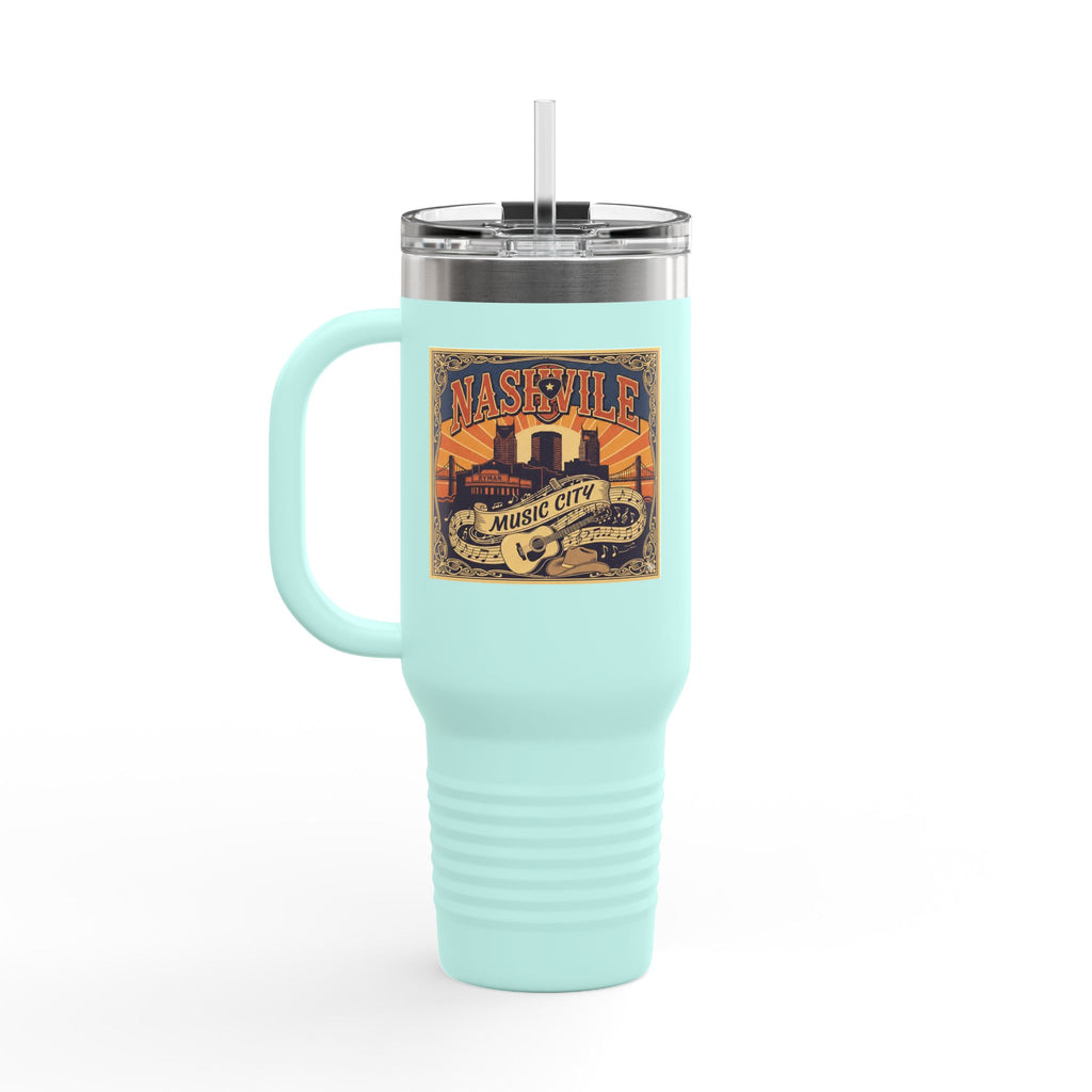 Nashville Music City 40oz Insulated Travel Mug