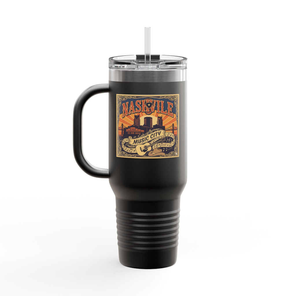 Nashville Music City 40oz Insulated Travel Mug