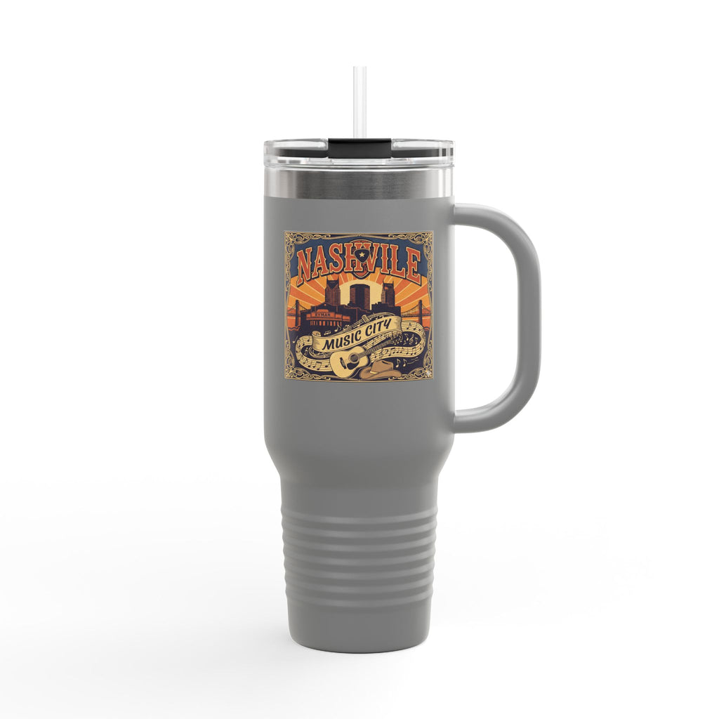 Nashville Music City 40oz Insulated Travel Mug