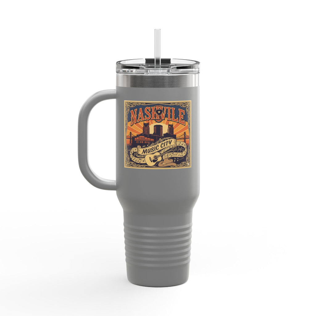 Nashville Music City 40oz Insulated Travel Mug
